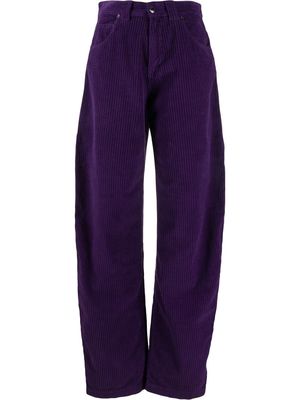 DARKPARK corduroy tapered-leg trousers - Purple