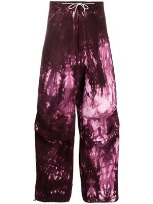 DARKPARK Daisy tie-dye wide-leg trousers - Purple