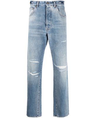 DARKPARK distressed straight-leg jeans - Blue