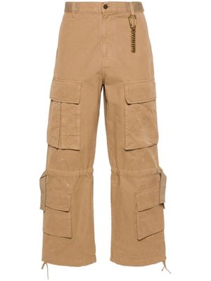 DARKPARK distressed straight-leg trousers - Brown