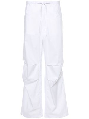 DARKPARK drawstring wide-leg trousers - White