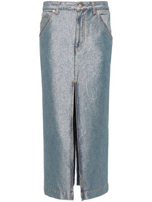 DARKPARK Erika denim midi skirt - Black