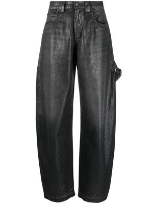 DARKPARK glitter-coated barrel jeans - Grey