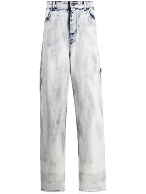 DARKPARK high-waist distressed-effect jeans - Blue