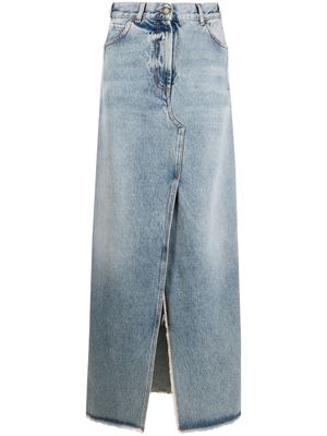 DARKPARK high-waist long jeans skirt - Blue