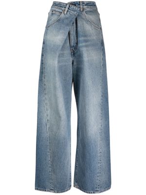DARKPARK Ines asymmetric wide-leg jeans - Blue