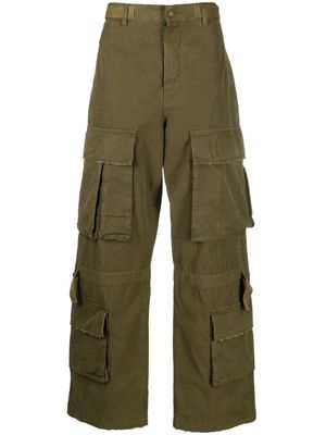 DARKPARK mid-rise straight-leg cargo trousers - Green