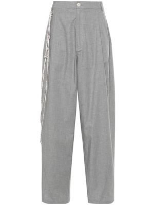 DARKPARK Phebe mid-waist palazzo pants - Grey