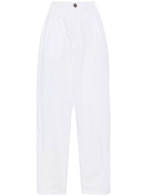 DARKPARK Phebe mid-waist wide-leg trousers - White