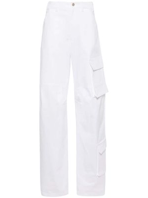 DARKPARK Rose barrel cargo trousers - White