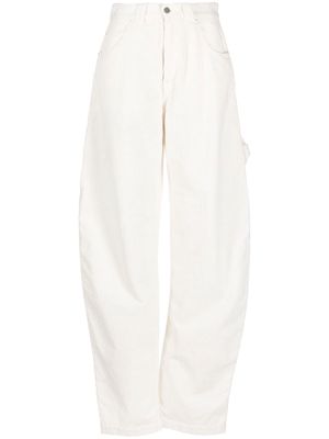 DARKPARK straight-leg corduroy trousers - White