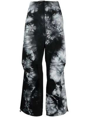 DARKPARK tie-dye cargo pants - Black