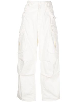 DARKPARK Vivi wide-leg cargo jeans - OFF WHITE