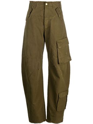 DARKPARK wide-leg cargo jeans - Green