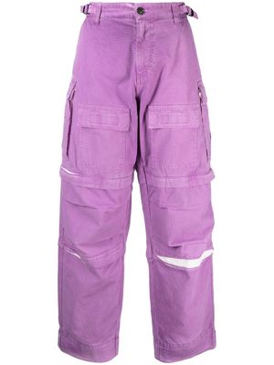 DARKPARK wide-leg cargo pants - Purple