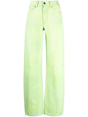 DARKPARK wide-leg denim jeans - Yellow