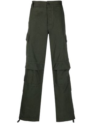 DARKPARK wide-leg straight trousers - Green