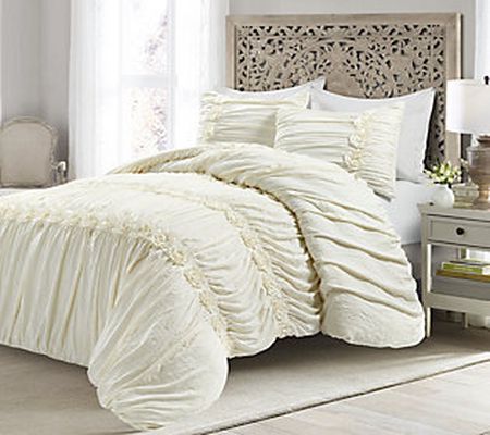 Darla 3-Piece Full/Queen Comforter Set by Lush Decor