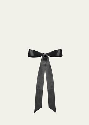 Darla Satin Bow Barrette