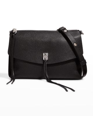Darren Zip Leather Shoulder Bag
