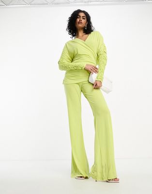 Daska jumpsuit in lime green