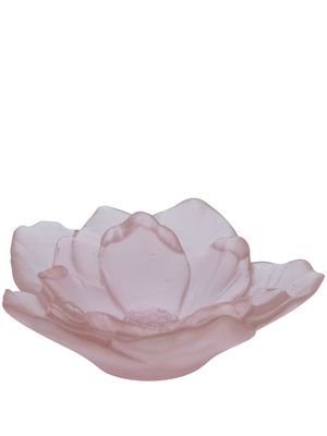 Daum Camellia flower bowl - Pink