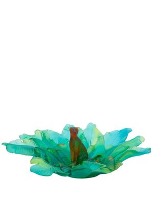 Daum Leopard Tropical Voyage centerpiece - Blue