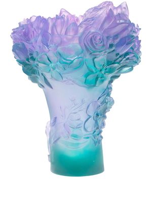 Daum medium Sweet Garden vase - Purple
