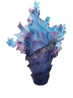 Daum Mer de Corail large vase - Blue