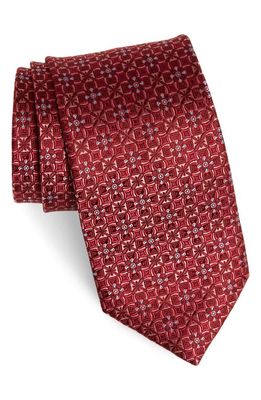 David Donahue Silk X-Long Tie in Red