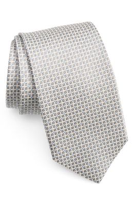 David Donahue Textured Silk Tie in Gray