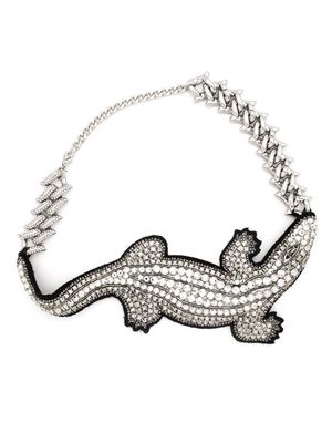David Koma crystal-embellished choker necklace - Black