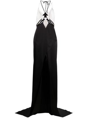 David Koma crystal-embellished sleeveless dress - Black