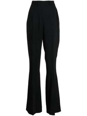 David Koma crystal-embellished straight-leg trousers - Black