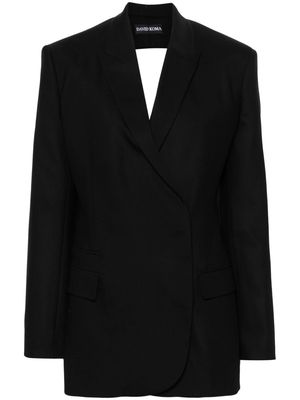 David Koma cut-out detail tailored blazer - Black