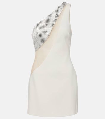 David Koma Embellished one-shoulder mini dress