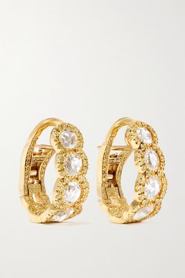 David Morris - 18-karat Gold Diamond Earrings - one size