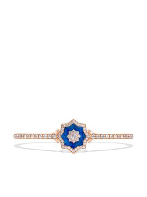 David Morris 18kt rose gold Astra diamond and opal bracelet