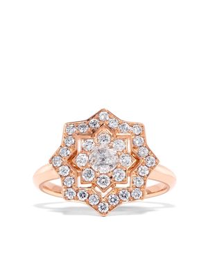 David Morris 18kt rose gold Astra diamond ring - Pink