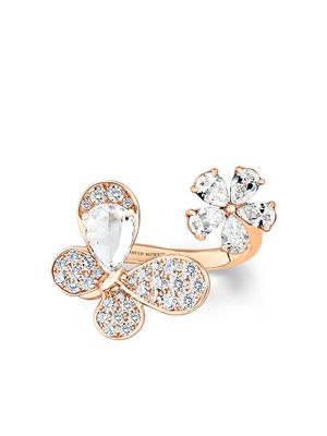David Morris 18kt rose gold Pixie diamond ring - Pink
