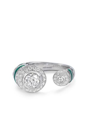 David Morris 18kt white gold Asiyah diamond ring - Silver