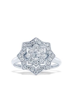 David Morris 18kt white gold Astra diamond ring - Silver