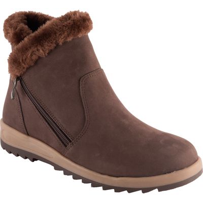 David Tate Bacilia Faux Fur Lined Bootie in Brown 