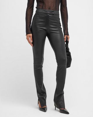 Dawn Flared Leather Pants