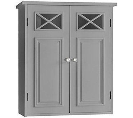 Dawson Removable Wall Cabinet With 2 Doors with Grey Finish