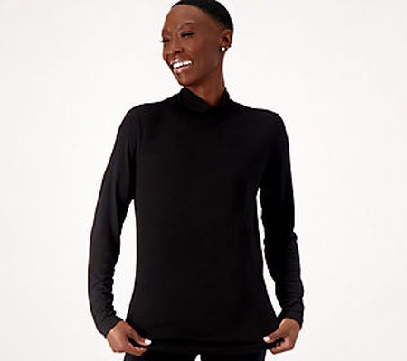 Day2Day by Duette NYC Petite Long Sleeve Mock Neck Top