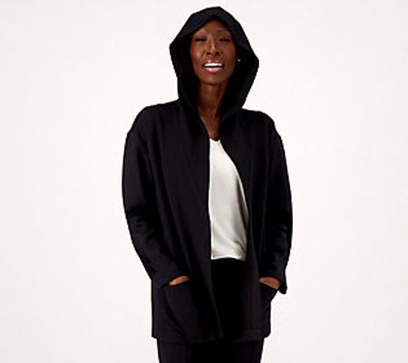 Day2Day by Duette NYC Regular Ponte Knit Hooded Jacket