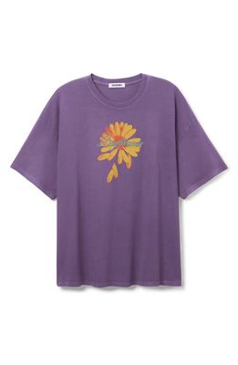 Daydreamer Carry Us Away Oversize Graphic T-Shirt in Crushed Grape
