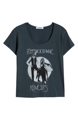 Daydreamer Fleetwood Mac Rumours Cotton Graphic T-Shirt in Vintage Black