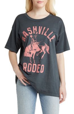 Daydreamer Nashville Rodeo Merch Cotton Graphic T-Shirt in Vintage Black
